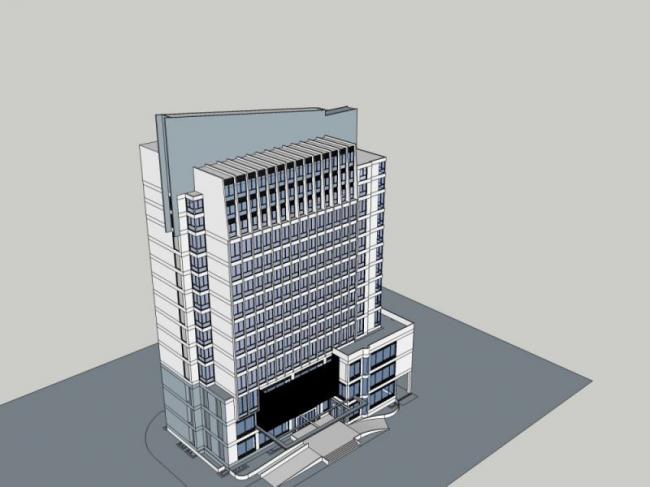 Sketchup酒店模型|高层酒店，现代风格