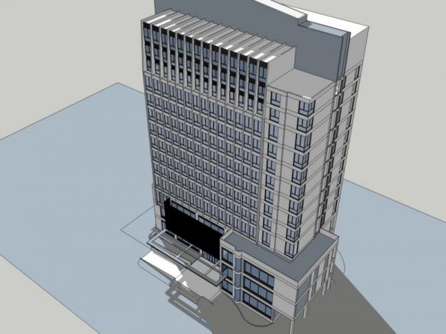 Sketchup酒店模型|高层酒店，现代风格