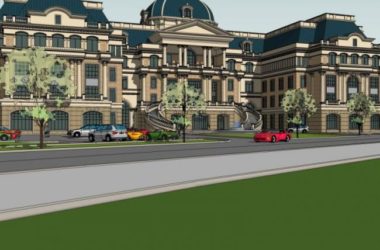 Sketchup商业模型|多层会所，欧式风格-BIM建筑网