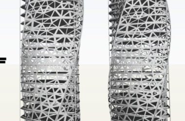 Sketchup办公模型|超高层办公楼，现代风格-BIM建筑网