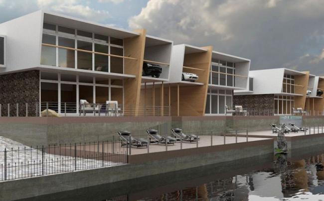 Sketchup商业模型|低层商业建筑，现代风格