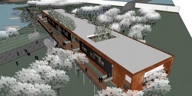 Sketchup文化模型|多层博物馆，文化建筑，现代风格