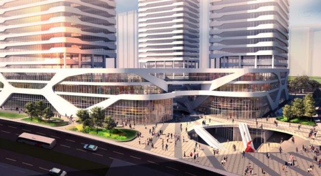 Sketchup综合体模型|多高层商业综合体，办公楼，现代风格