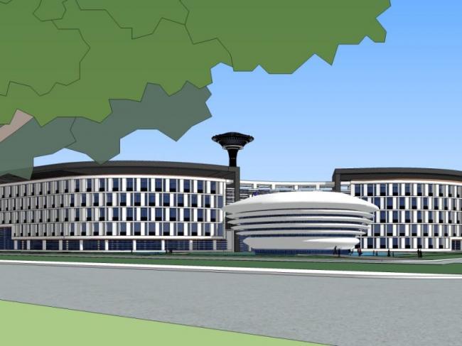 Sketchup商业模型|多层商业区，现代风格