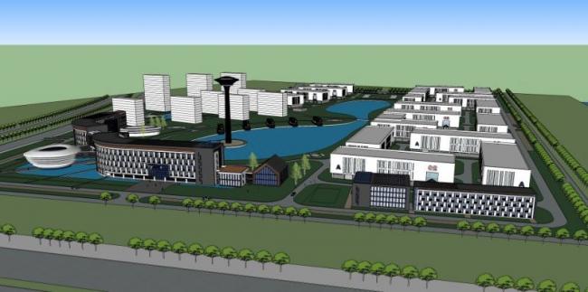 Sketchup商业模型|多层商业区，现代风格