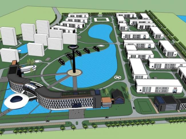 Sketchup商业模型|多层商业区，现代风格