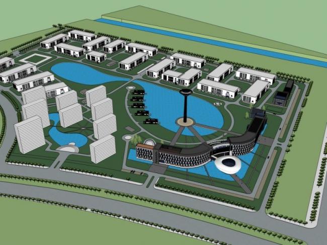 Sketchup商业模型|多层商业区，现代风格