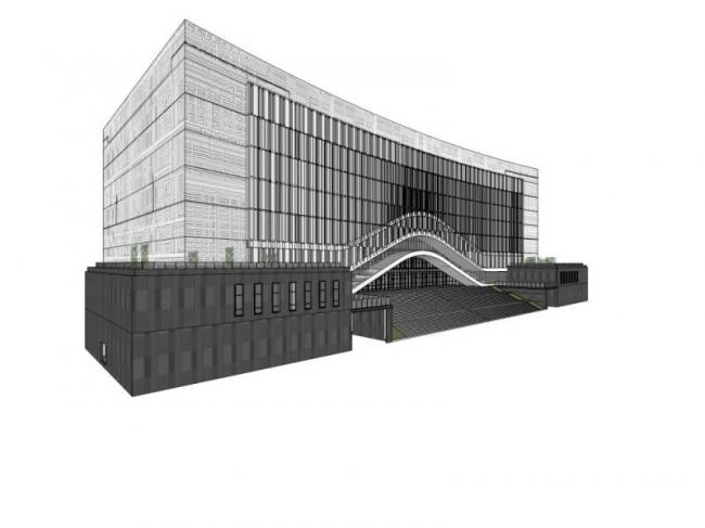 Sketchup办公模型|多层办公楼，现代风格