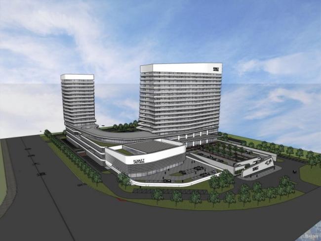 Sketchup酒店模型|高层酒店，现代风格