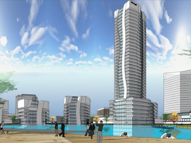 Sketchup办公模型|高层办公楼，现代风格