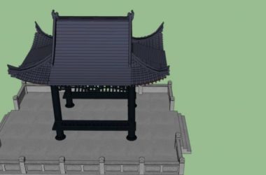 Sketchup小品模型|亭子，中式风格，小品-BIM建筑网