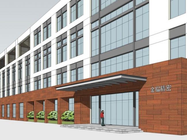 Sketchup办公模型|多层办公楼，现代风格