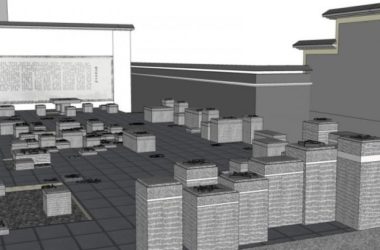 Sketchup景观模型|院落，中式风格-BIM建筑网