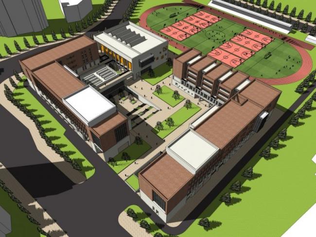 Sketchup学校模型|多层学校，校园教育建筑，古典风格