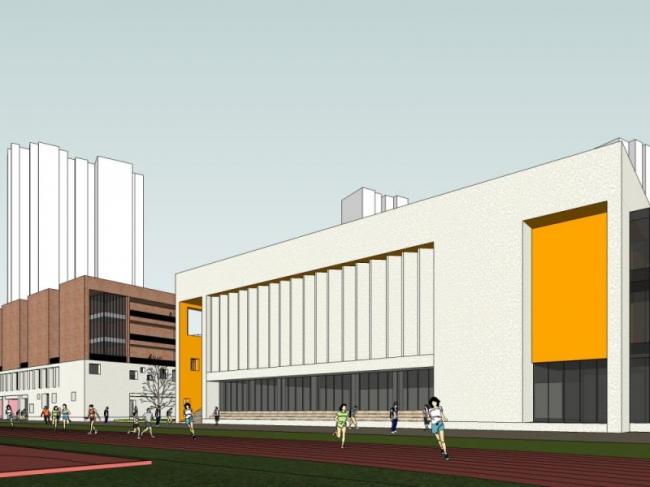 Sketchup学校模型|多层学校，校园教育建筑，古典风格