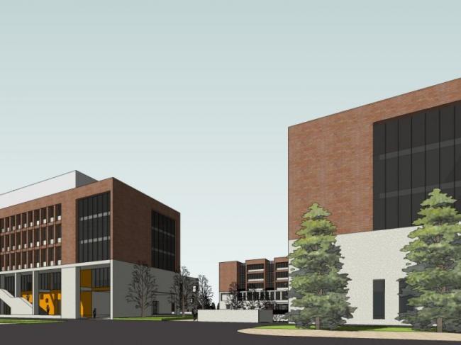 Sketchup学校模型|多层学校，校园教育建筑，古典风格