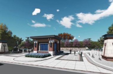 Sketchup景观模型|酒店景观，现代中式风格-BIM建筑网