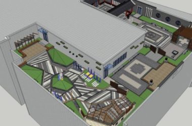 Sketchup景观模型|屋顶花园，现代中式风格-BIM建筑网