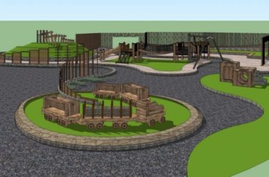 Sketchup景观模型|水上乐园景观，古典风格-BIM建筑网