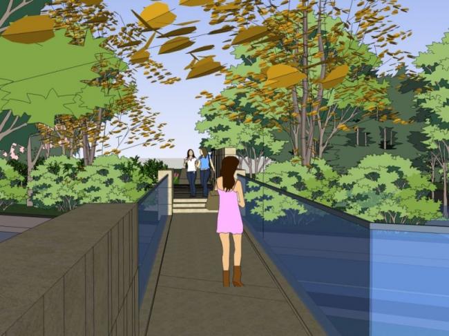 Sketchup景观模型|商业景观，现代风格