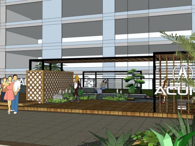Sketchup景观模型|屋顶花园，现代风格