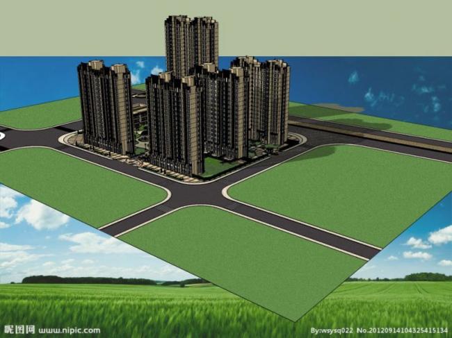 Sketchup住宅模型|高层住宅，底层商业，居住建筑，古典风格