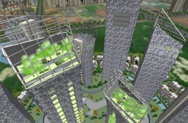 Sketchup住宅模型|超高层住宅，现代风格-BIM建筑网