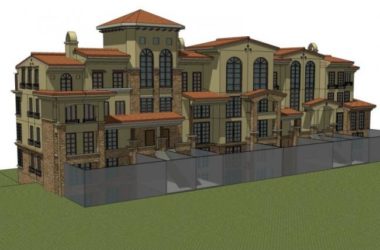 Sketchup住宅模型|多层住宅，欧式风格，居住建筑，古典风格-BIM建筑网