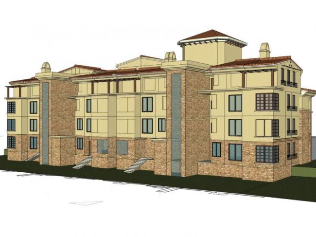 Sketchup住宅模型|多层住宅，欧式风格，居住建筑，古典风格