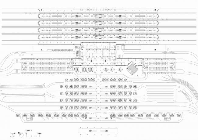 BIM建筑|雄伟钢柱支持树状构造：哈拉曼高铁站 / 福斯特合股人建筑事务所