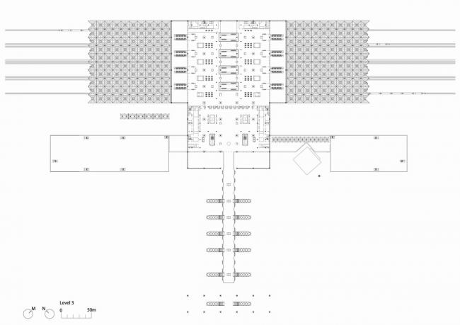 BIM建筑|雄伟钢柱支持树状构造：哈拉曼高铁站 / 福斯特合股人建筑事务所