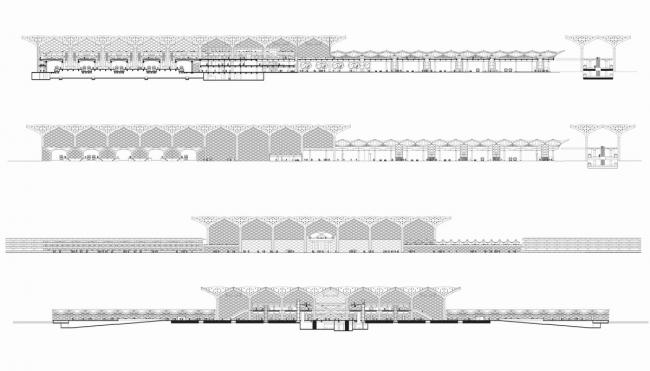 BIM建筑|雄伟钢柱支持树状构造：哈拉曼高铁站 / 福斯特合股人建筑事务所