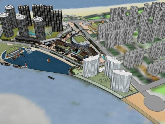 Sketchup综合体模型|多高层商业综合体，办公楼，住宅公寓，现代风格