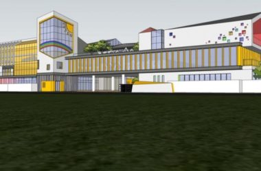 Sketchup学校模型|多层学校幼儿园，校园教育建筑，现代风格-BIM建筑网