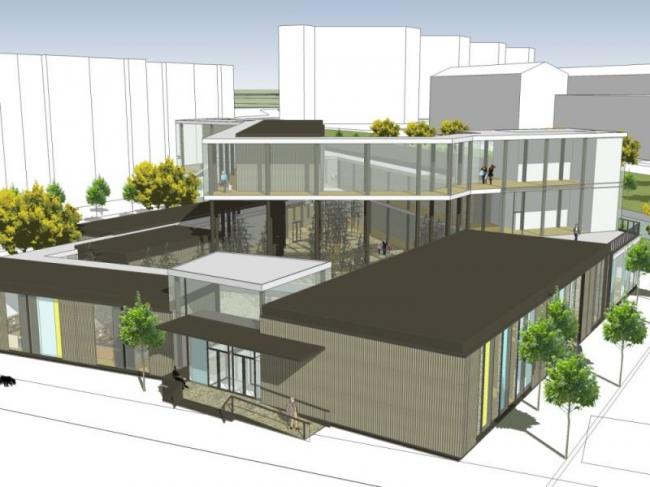 Sketchup商业模型|多层商业建筑，现代风格