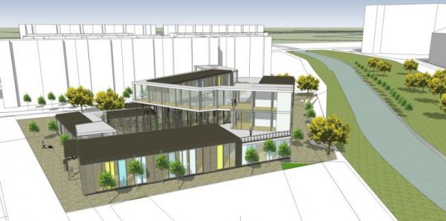 Sketchup商业模型|多层商业建筑，现代风格