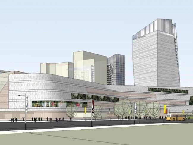 Sketchup综合体模型|多高层商业综合体，办公楼，住宅，现代风格