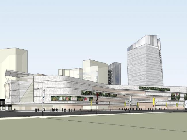 Sketchup综合体模型|多高层商业综合体，办公楼，住宅，现代风格