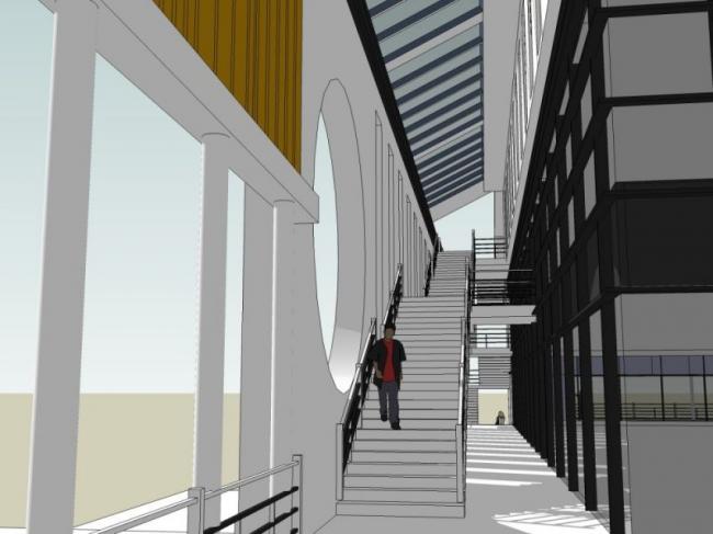 Sketchup商业模型|多层食堂，现代中式风格