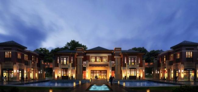 Sketchup商业模型|低层会所，欧式风格