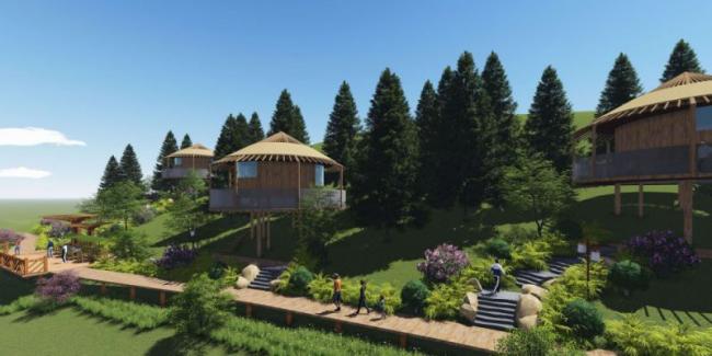 Sketchup商业模型|低层会所，欧式风格