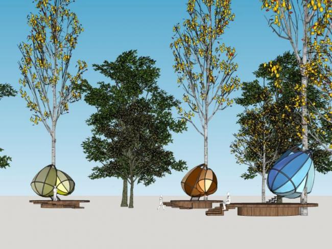 Sketchup商业模型|低层会所，欧式风格