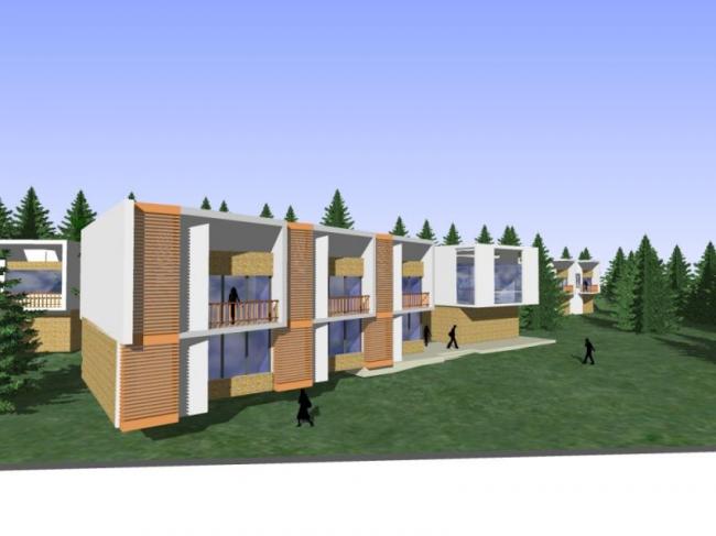 Sketchup商业模型|低层会所，现代风格