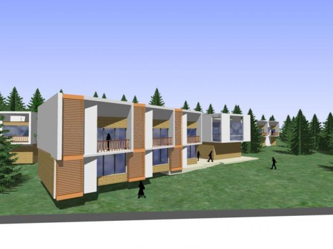 Sketchup商业模型|低层会所，现代风格