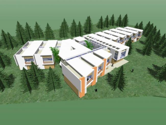 Sketchup商业模型|低层会所，现代风格