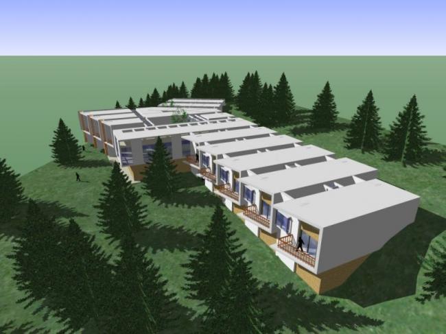 Sketchup商业模型|低层会所，现代风格