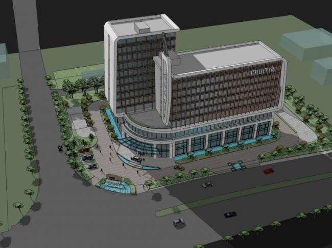 Sketchup酒店模型|高层酒店，现代风格