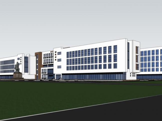 Sketchup学校模型|多层学校，校园教育建筑，现代风格