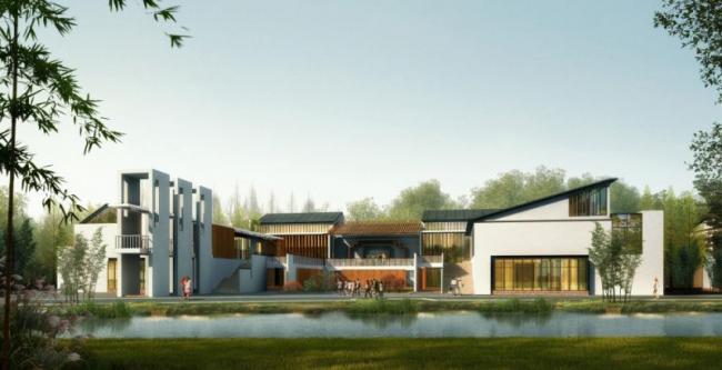 Sketchup商业模型|多层商业街，中式风格