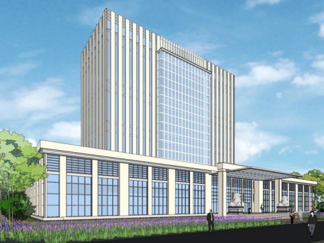 Sketchup办公模型|高层办公楼，现代风格